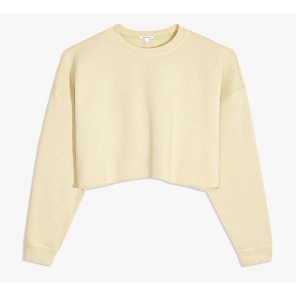 NWOT WEWOREWHAT Yellow Active Cropped Sweatshirt